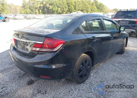 2013 Honda Civic Lx из США, поврежденный, VIN 2HGFB2F5XDH549758